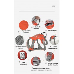 HARNAIS 3 POINTS TACTIQUE ANTI FUGUE WINHYEPET SAFETY 3 POINTS